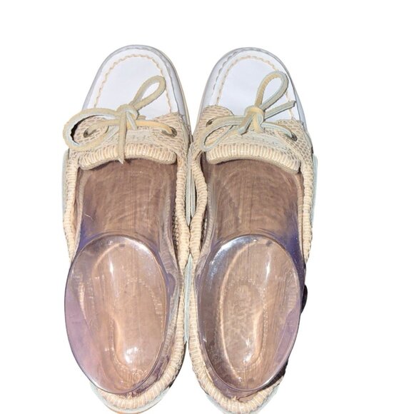 SPERRY Top Sider Women's Boat Shoes Angelfish Tan Leather Size 6 - Picture 5 of 8